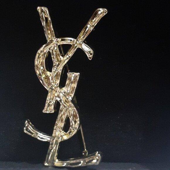 YSL YVES SAINT LAURENT BROOCH NIB - Picture 5 of 12